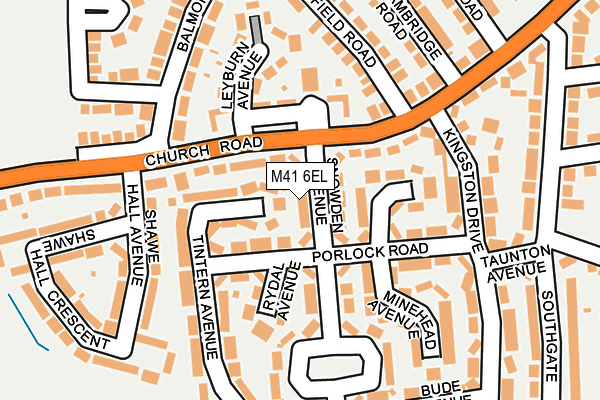 M41 6EL map - OS OpenMap – Local (Ordnance Survey)