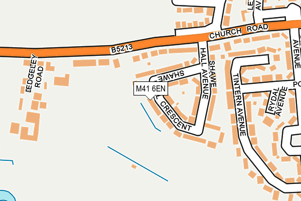 M41 6EN map - OS OpenMap – Local (Ordnance Survey)