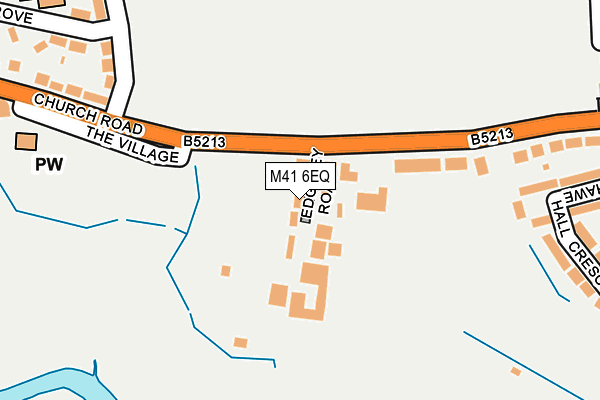 M41 6EQ map - OS OpenMap – Local (Ordnance Survey)