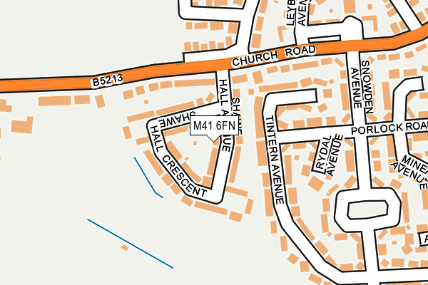 M41 6FN map - OS OpenMap – Local (Ordnance Survey)