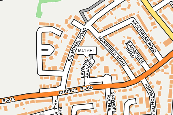 M41 6HL map - OS OpenMap – Local (Ordnance Survey)