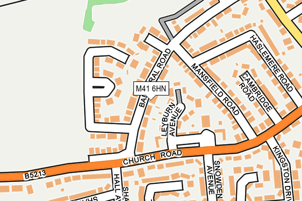 M41 6HN map - OS OpenMap – Local (Ordnance Survey)