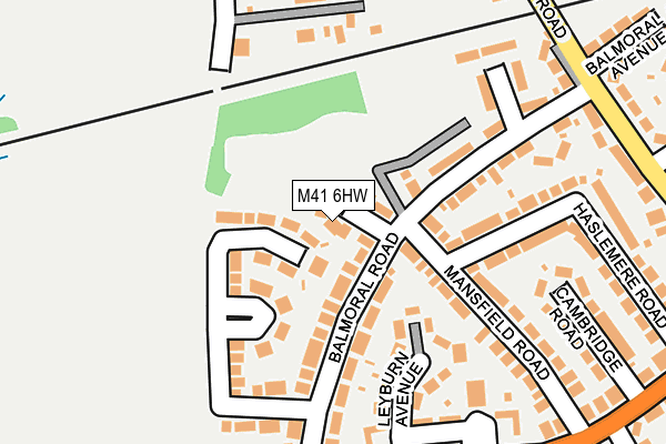 M41 6HW map - OS OpenMap – Local (Ordnance Survey)