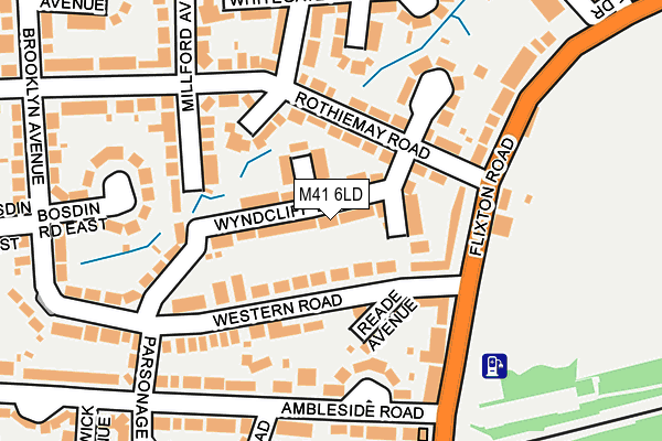 M41 6LD map - OS OpenMap – Local (Ordnance Survey)