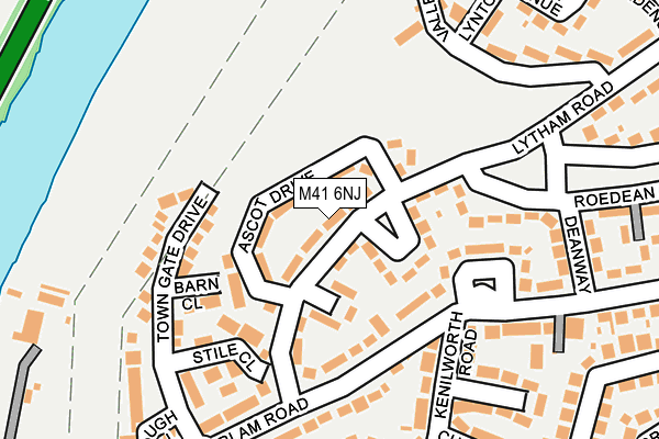 M41 6NJ map - OS OpenMap – Local (Ordnance Survey)