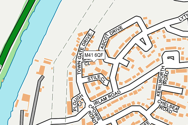 M41 6QF map - OS OpenMap – Local (Ordnance Survey)