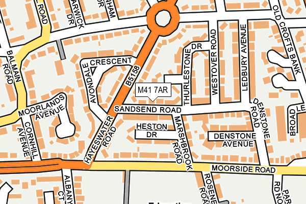 M41 7AR map - OS OpenMap – Local (Ordnance Survey)