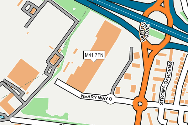 M41 7FN map - OS OpenMap – Local (Ordnance Survey)