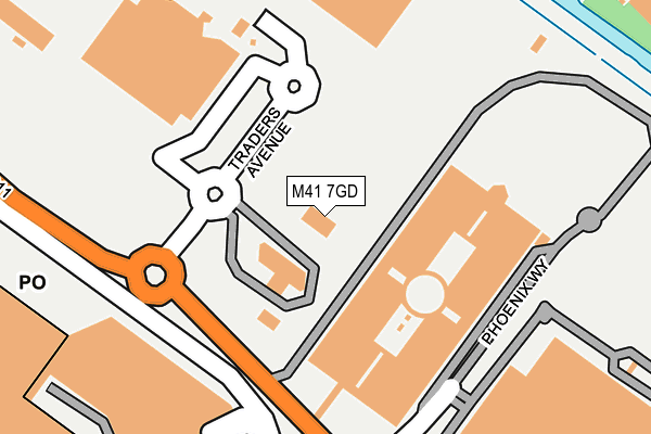 M41 7GD map - OS OpenMap – Local (Ordnance Survey)