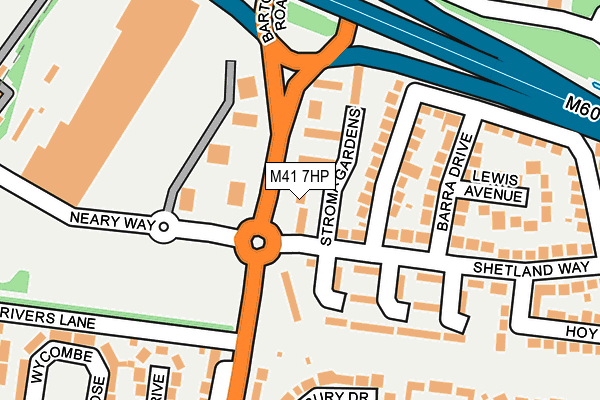 M41 7HP map - OS OpenMap – Local (Ordnance Survey)