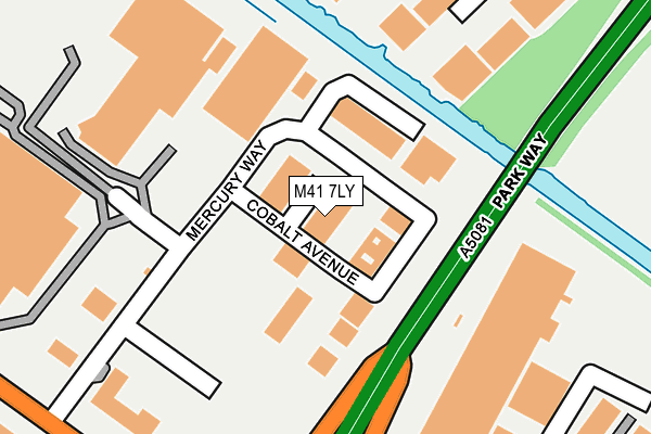 M41 7LY map - OS OpenMap – Local (Ordnance Survey)