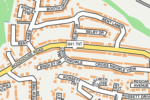 M41 7NT map - OS OpenMap – Local (Ordnance Survey)