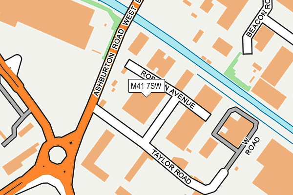 M41 7SW map - OS OpenMap – Local (Ordnance Survey)
