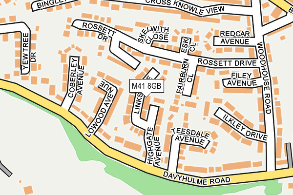 M41 8GB map - OS OpenMap – Local (Ordnance Survey)