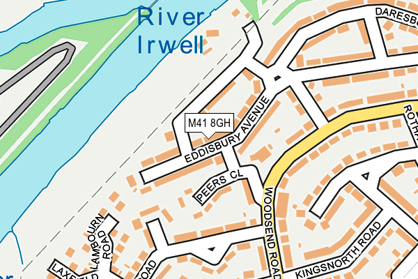 M41 8GH map - OS OpenMap – Local (Ordnance Survey)