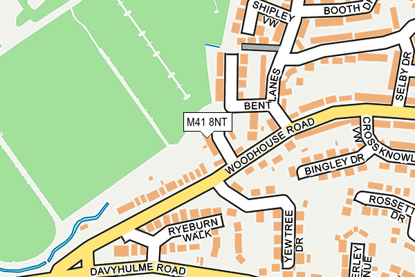 M41 8NT map - OS OpenMap – Local (Ordnance Survey)