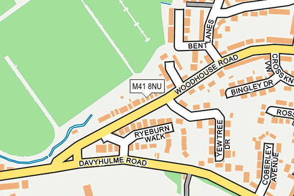 M41 8NU map - OS OpenMap – Local (Ordnance Survey)