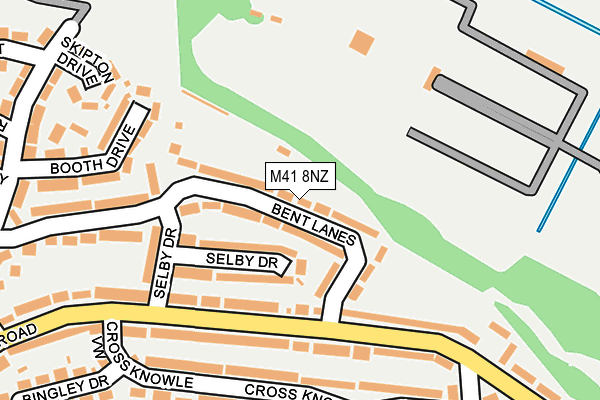 M41 8NZ map - OS OpenMap – Local (Ordnance Survey)