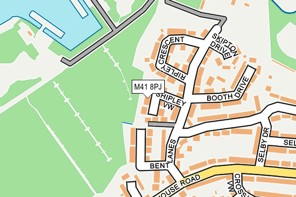 M41 8PJ map - OS OpenMap – Local (Ordnance Survey)