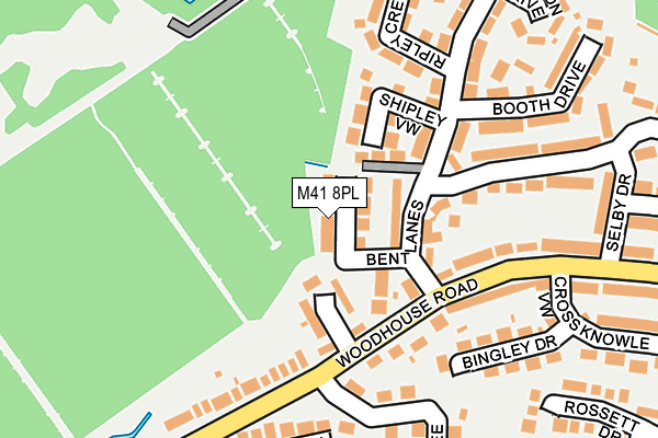 M41 8PL map - OS OpenMap – Local (Ordnance Survey)