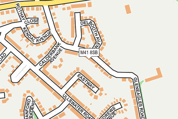 M41 8SB map - OS OpenMap – Local (Ordnance Survey)