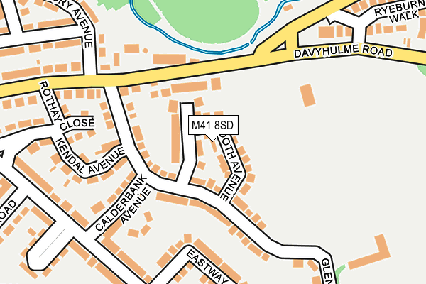 M41 8SD map - OS OpenMap – Local (Ordnance Survey)