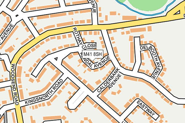 M41 8SH map - OS OpenMap – Local (Ordnance Survey)