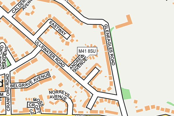 M41 8SU map - OS OpenMap – Local (Ordnance Survey)