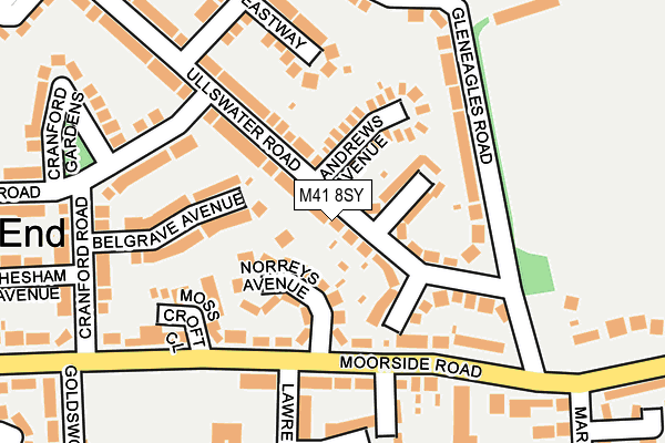 M41 8SY map - OS OpenMap – Local (Ordnance Survey)