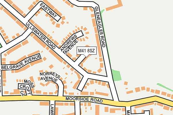 M41 8SZ map - OS OpenMap – Local (Ordnance Survey)