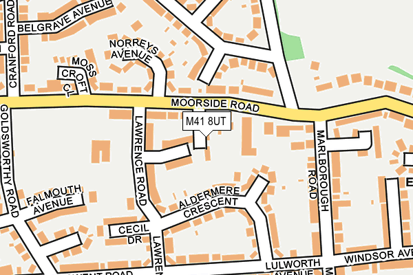 M41 8UT map - OS OpenMap – Local (Ordnance Survey)