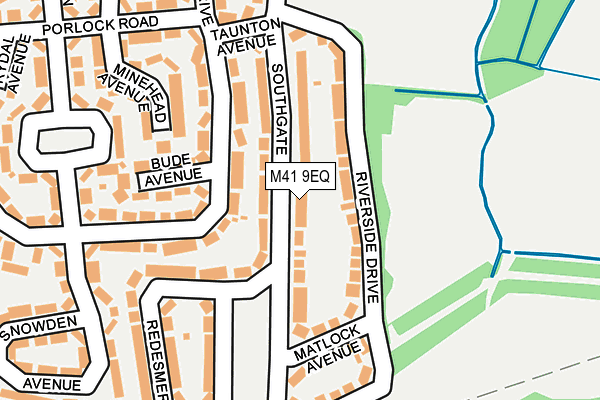 M41 9EQ map - OS OpenMap – Local (Ordnance Survey)