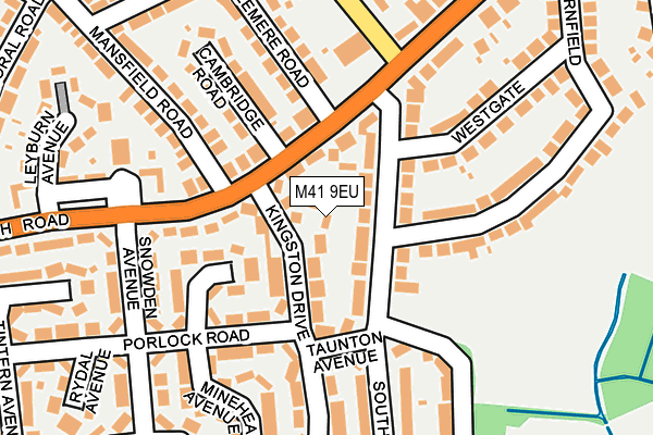 M41 9EU map - OS OpenMap – Local (Ordnance Survey)