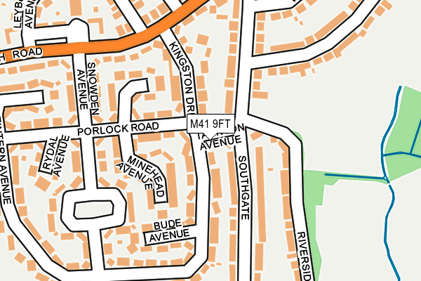 M41 9FT map - OS OpenMap – Local (Ordnance Survey)