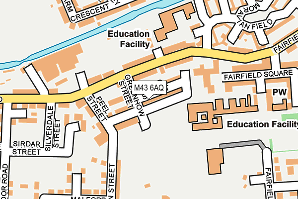 M43 6AQ map - OS OpenMap – Local (Ordnance Survey)