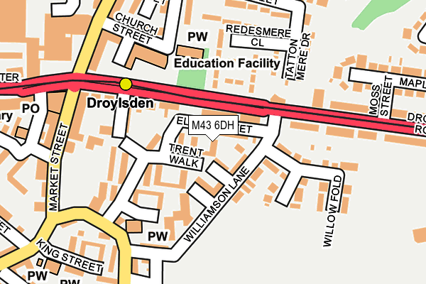 M43 6DH map - OS OpenMap – Local (Ordnance Survey)