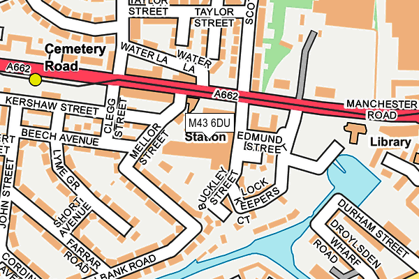 M43 6DU map - OS OpenMap – Local (Ordnance Survey)