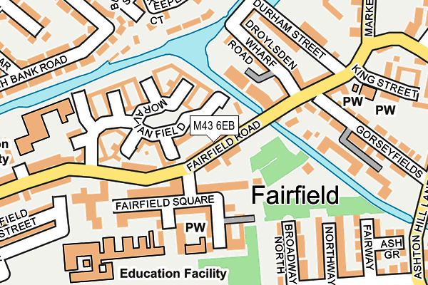 M43 6EB map - OS OpenMap – Local (Ordnance Survey)