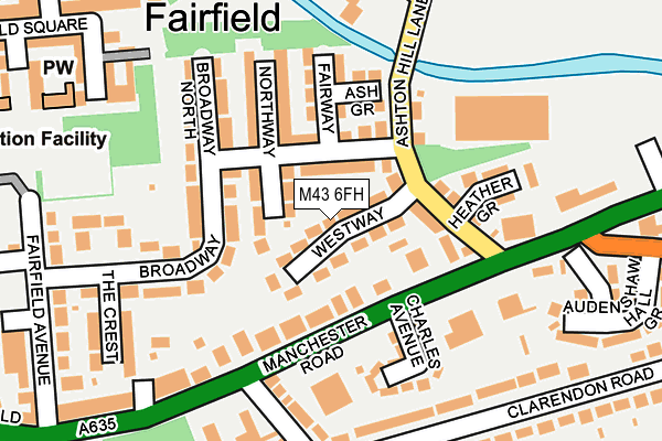 M43 6FH map - OS OpenMap – Local (Ordnance Survey)