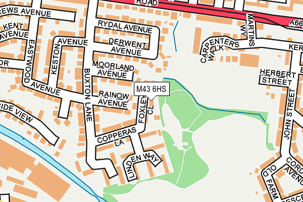 M43 6HS map - OS OpenMap – Local (Ordnance Survey)