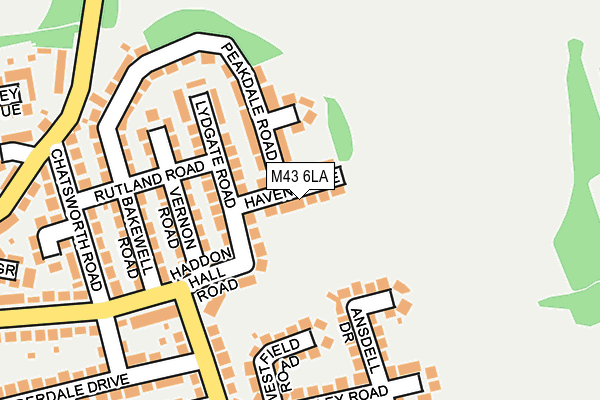 M43 6LA map - OS OpenMap – Local (Ordnance Survey)