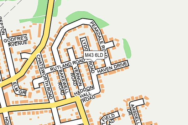 M43 6LD map - OS OpenMap – Local (Ordnance Survey)