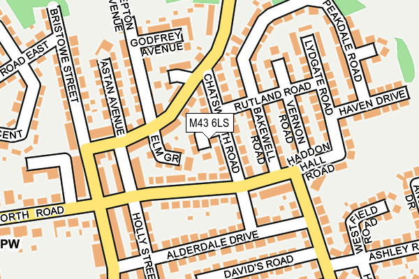 M43 6LS map - OS OpenMap – Local (Ordnance Survey)