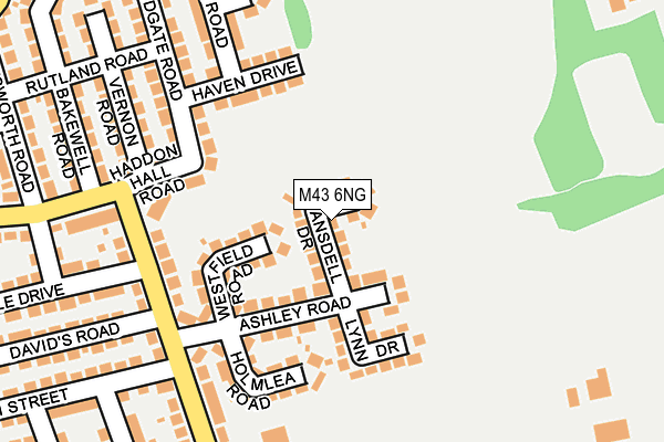 M43 6NG map - OS OpenMap – Local (Ordnance Survey)