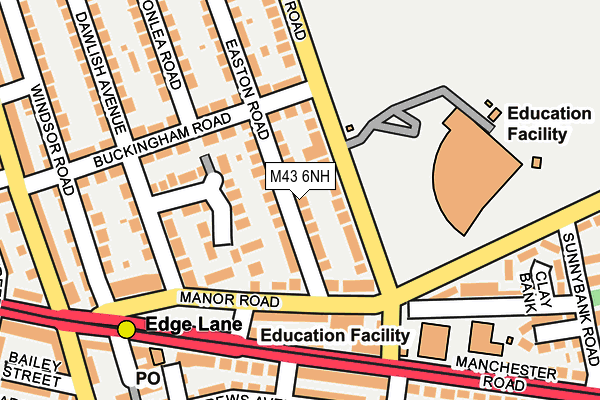 M43 6NH map - OS OpenMap – Local (Ordnance Survey)