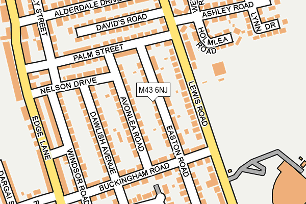 M43 6NJ map - OS OpenMap – Local (Ordnance Survey)