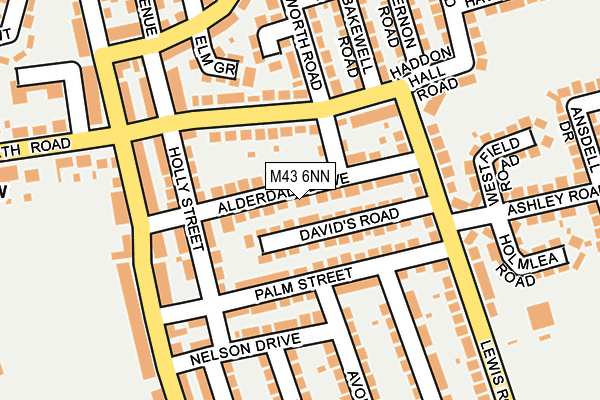 M43 6NN map - OS OpenMap – Local (Ordnance Survey)