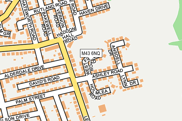M43 6NQ map - OS OpenMap – Local (Ordnance Survey)