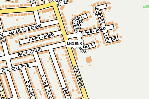 M43 6NR map - OS OpenMap – Local (Ordnance Survey)