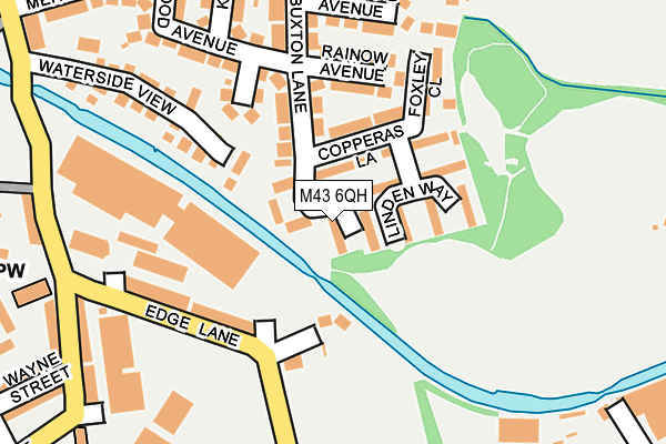 M43 6QH map - OS OpenMap – Local (Ordnance Survey)